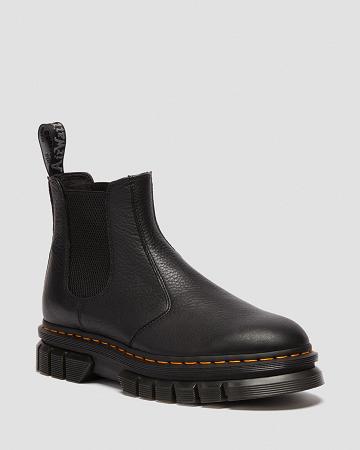 Dr Martens Rikard Lunar Læder Chelsea Støvler Dame Sort | DK 127HAP